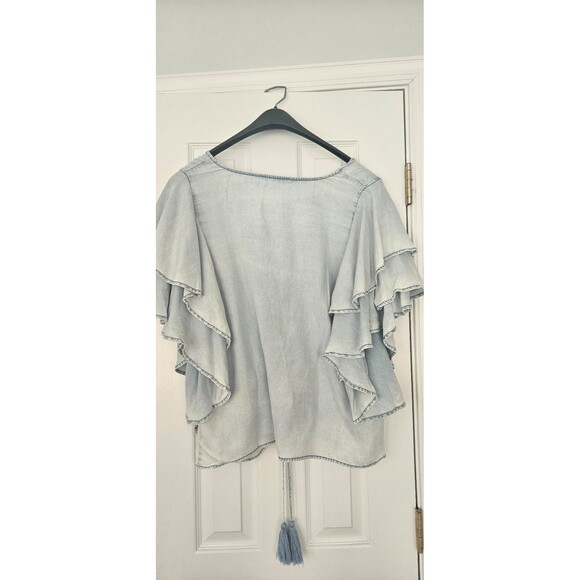 Given Kale Lightweight Denim Top. - Picture 8 of 10